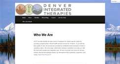 Desktop Screenshot of denverintegratedtherapies.com