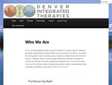 Tablet Screenshot of denverintegratedtherapies.com